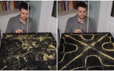 Real ou IA? Vídeo viral mostra som ‘pintando’ formas geométricas